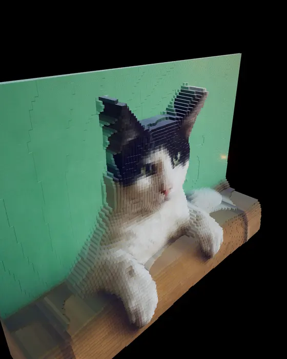 Bit, in 3D pixels